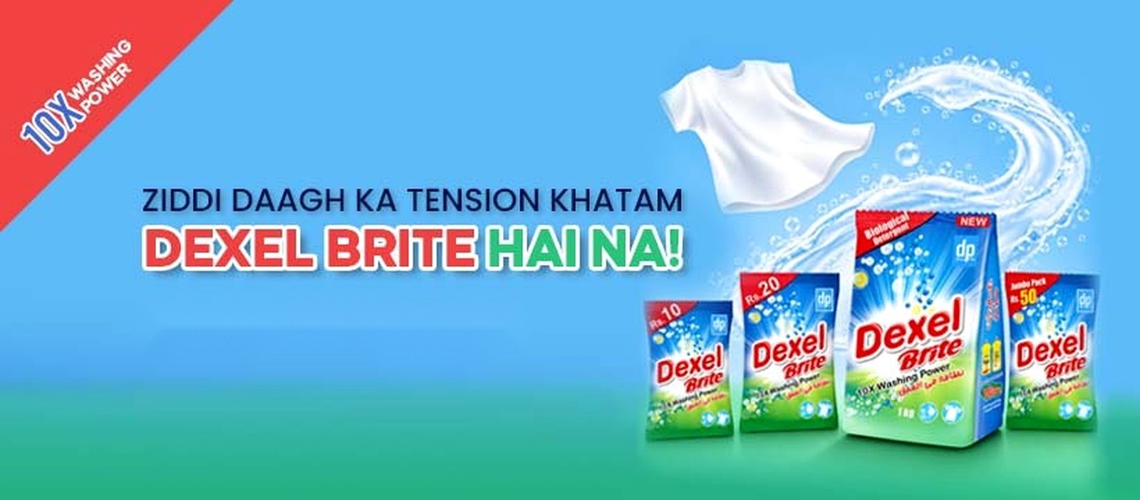 Dexel Biological Washing Powder Official Banner